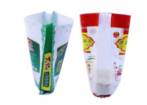 China Recycling BOPP Laminated Woven Polypropylene Bags Heat Cut Top Mouth wholesale