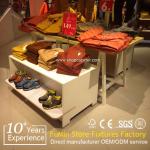 garment display stand in shopping mall