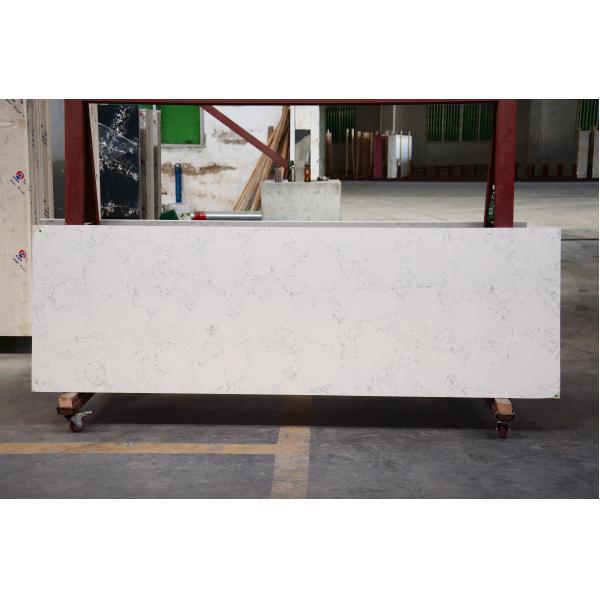 Carrara White Highly Imtimated Artificial Quartz Grey Kitchen Countertop