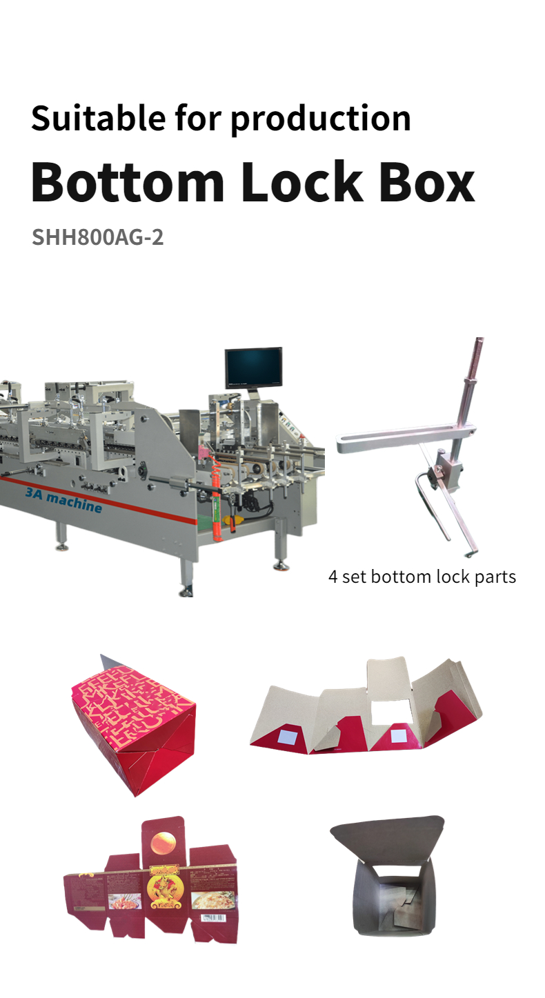 Video Outgoing-Inspection Provided Automatic Folder Gluer SHH-800AG-2 for Copper Carton