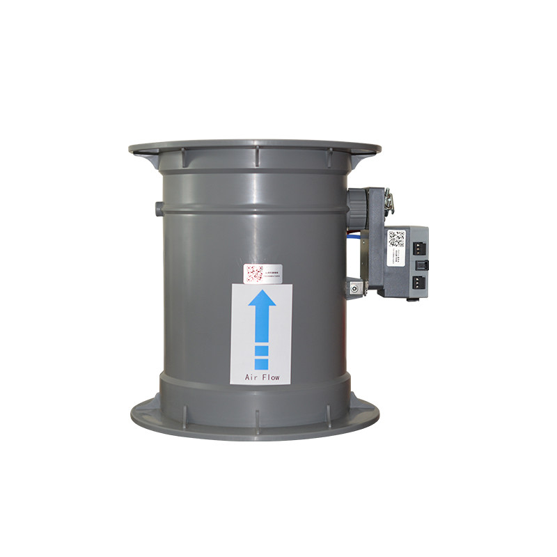 One Piece Molding Body PP Flame Retardant High Precision Control Variable Air Volume Butterfly Valve