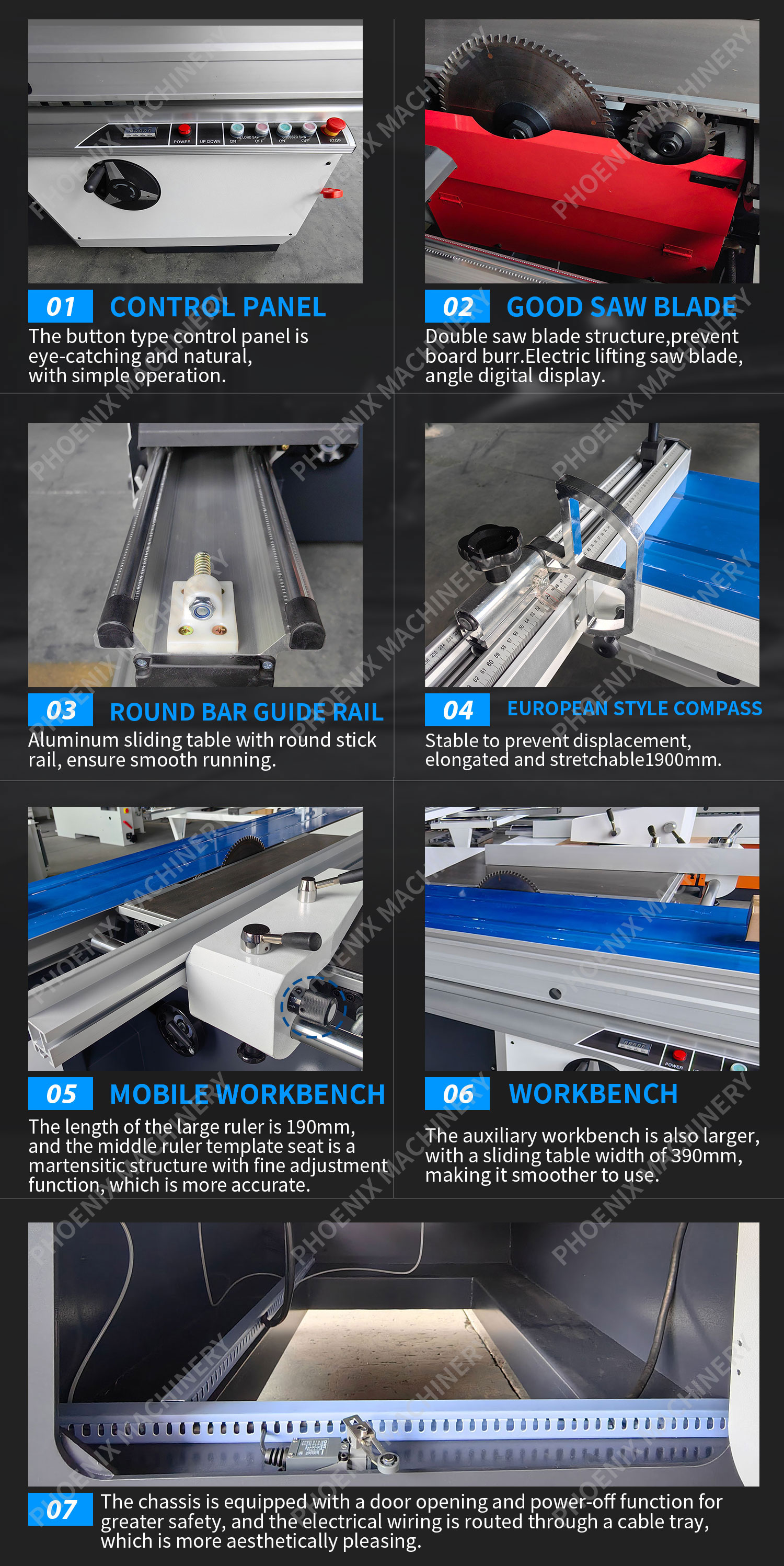 Wood Panel Cutting MJ3200 3200mm Slide Table Saw Machine for Woodworking in Furniture