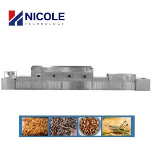 Yellow Mealworm Microwave Industrial Dryer Automatic Energy Saving Customized