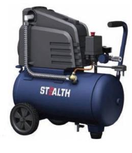 China 6 Gallon 24 Liters Silent Portable Air Compressor Oil Free 0302411X 88 L/Min wholesale