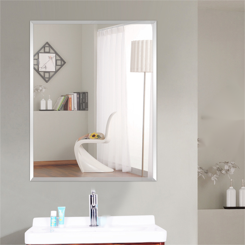 Large House Sticker Toilet Mirror in Modern Style for Top Fashion Plain Bathroom Decor