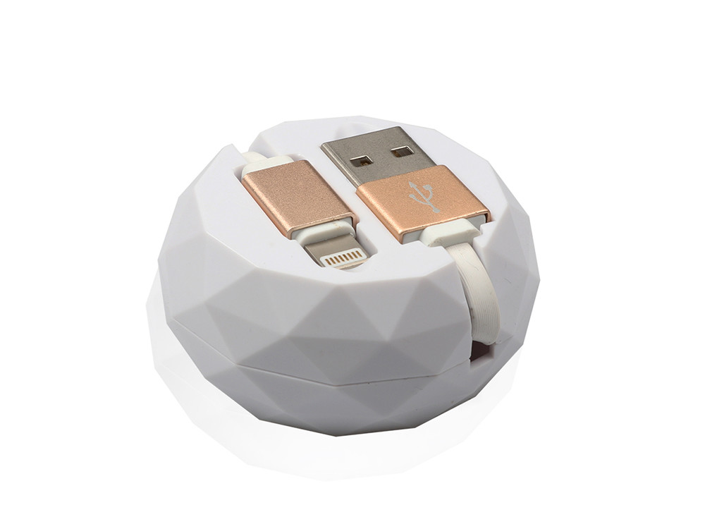 2019 Tpe Retractable Extending USB Cord Reel Micro 8pin Type C For IPhone/Android