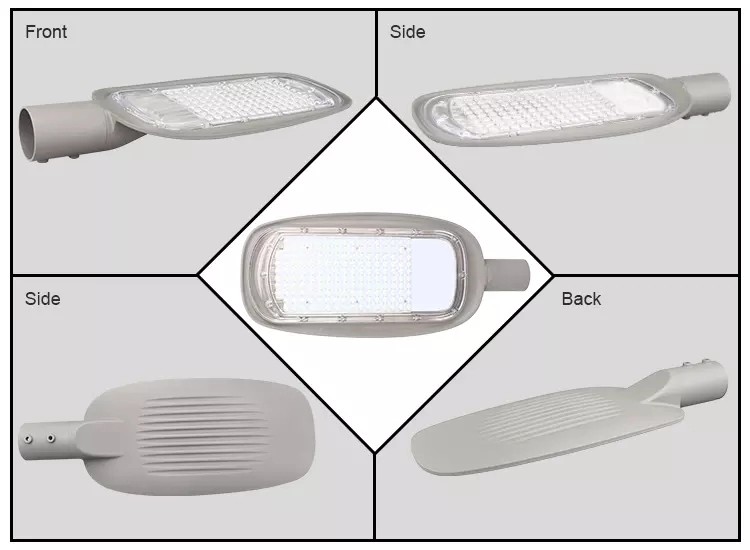 Grey Waterproof LED Street Lights 180 Degree Beam Angle 150W High Brightness