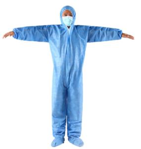 China Flame Resistant Disposable Isolation Gowns , Breathable Disposable Coveralls wholesale