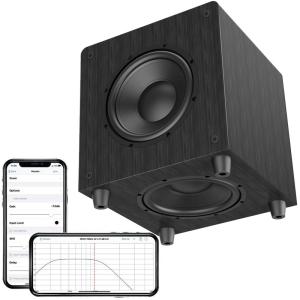 China 12 Inch 10 Inch Subwoofer Home Theater 500 Watts With Brushed Black Vinyl OEM wholesale