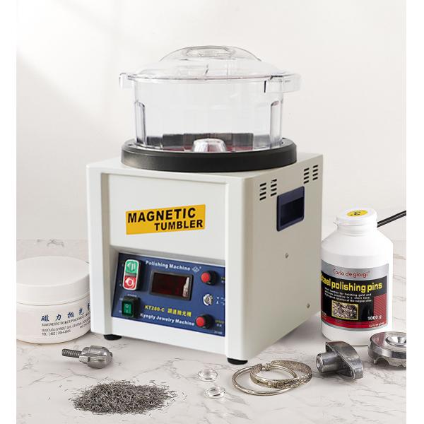 TOKTOS 2800 rpm Jewelry Magnetic Tumbler With Digital Display