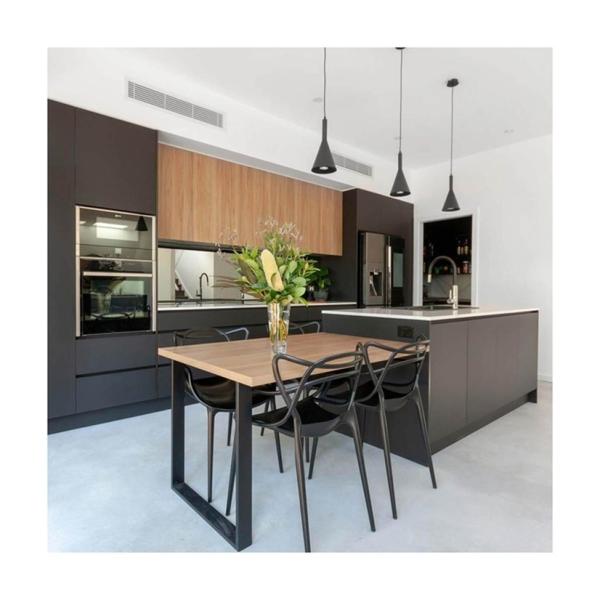Italian Kitchen Furniture Design Solid Wooden Kitchen Cabinets with Melamine