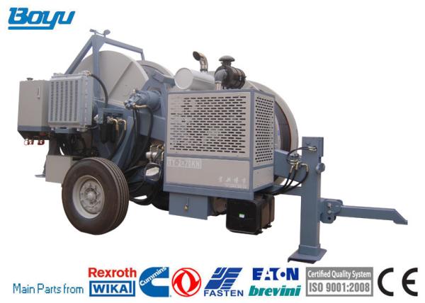 Quality 2x70kN 77kw 103hp Engine Overhead Line Stringing Equipment Hydraulic Tensioner for sale