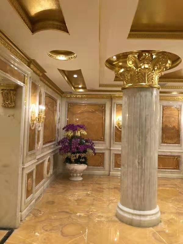 Orange Onyx Tile And Slab Marble Style Tiles For Luxury Building Interior Decoration