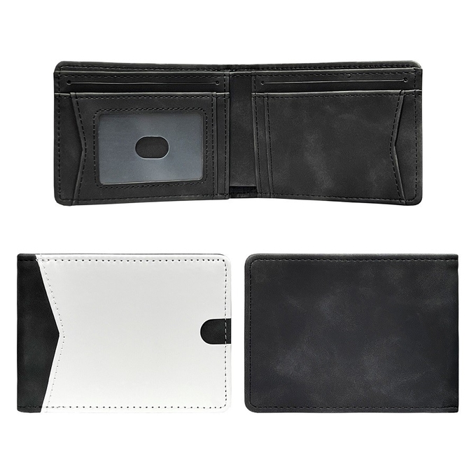 DIY Personalized Multiple Card Slots Mans Sublimation PU Leather Wallet For Sublimation Heat Transfer Printing