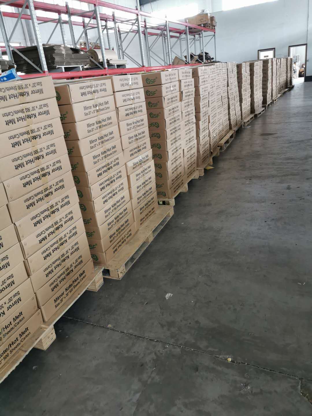 Directly from the Mill Custom Sticker Paper with Rubber Adhesive and Big Sheet Size