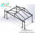 TUV Aluminum Square Truss Basement Truss Base Plate With Wheels