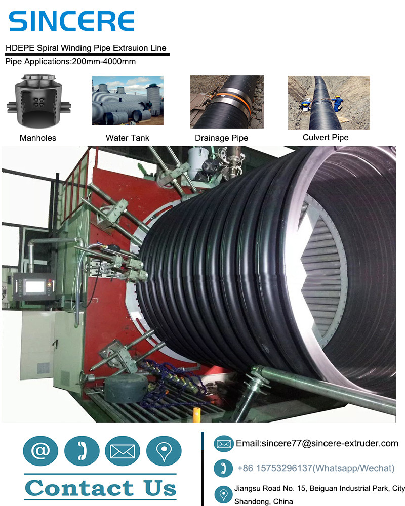 Ribbed Conduit PP Hdpe Pipe Making Machine Extrusion Line Manufacturing Machine