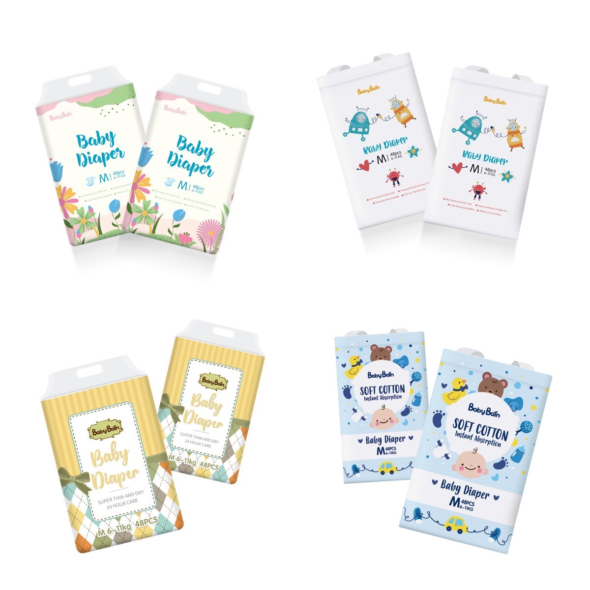 Ultra Thin Sap Paper Absorbent Core Pullups Pull Up Baby Diaper Training