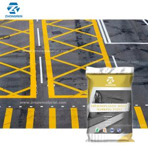 China Crack Resistant Reflective Thermoplastic Paint Yellow Highway Paint No Wrinkles wholesale