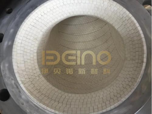 Misaligned Design Alumina Ceramic Pipe Ceramic Lined Pipe Elbows