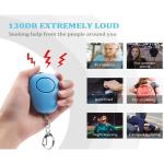 Rechargeable DC5V Police Approved Personal Security Alarms Pink Black Blue