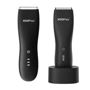 China IPX6 Waterproof Body Trimmer Replaceable Ceramic Male Razor Clippers Charging Dock Electric Groin Hair Trimmer wholesale