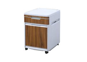 China 770mm Height Movable Hospital Bedside Cabinet With Casters Lock wholesale