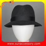 T8981177 Sun Accessory customized fashion winner 100% wool felt fedora hats,