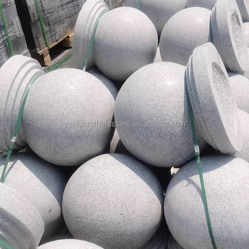 Modern Luxury Granite Floor Tile for Polished Surface Outdoor Barricade Ball Parking