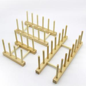 China Wooden Wine Tea Cup Holder Stand Carbonized Kitchen Drain Rack wholesale