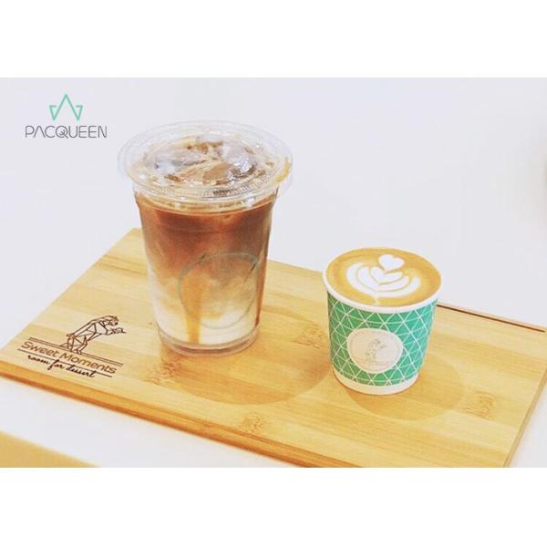 Heat Insulated Double Wall Paper Cup , Personalised Drinking Cups With Cup Lids