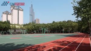 China Anti Static SPU Flooring Silicon Polyurethane Tennis Court Flooring on sale