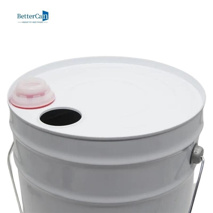 Round Tin Can Components , Tinplate Bucket Bottom With Unling / Lining Compound
