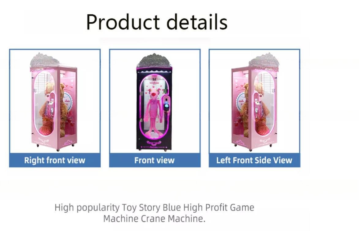 Dreamland Coin Operated Prize Gift Arcade Pink Date Cut Gift Game Machine Factory Prize Game Machine