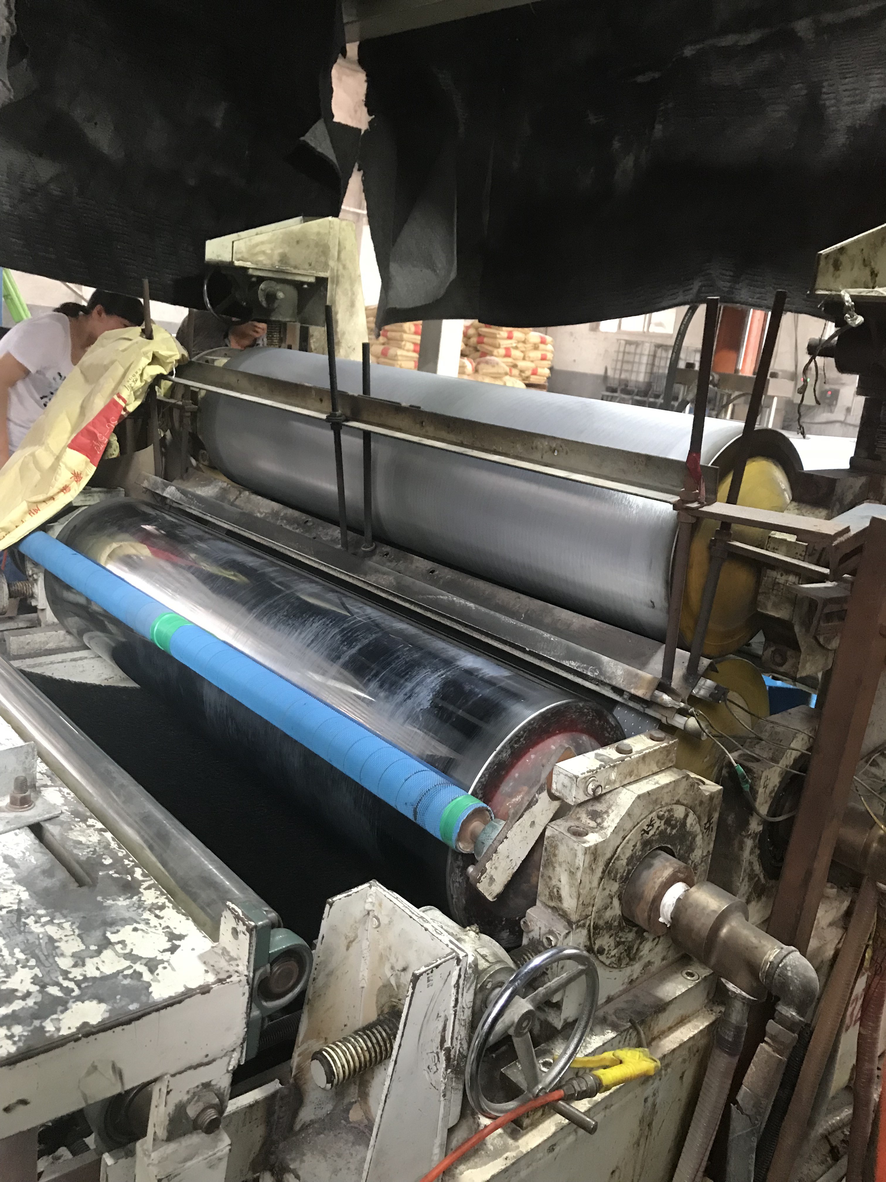 ABB Inveter PVC Sheet Extrusion Line Energy Saving 2 Workers Operating