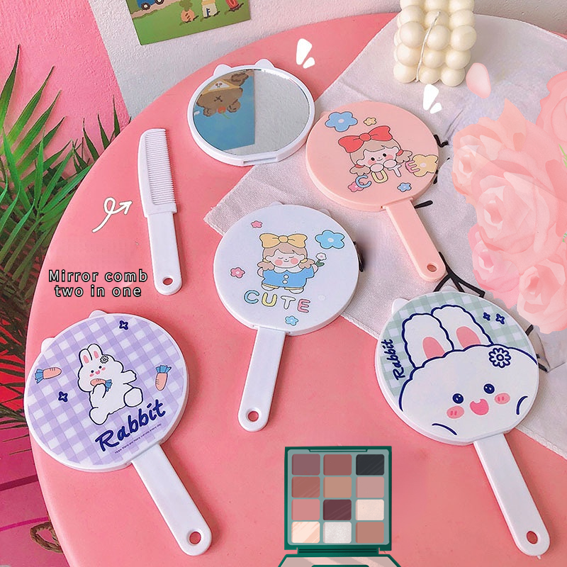 Customizable Makeup Compact for Everyday Mini Pocket Square Vanity Cosmetic Mirror