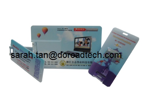 Quality Plastic Personalized Credit Card USB Flash Disk, Colorful Printing for sale