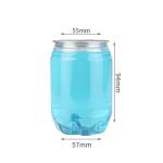 600ml PET Clear Plastic Soda Cans Round Disposable Pop Can Impact Resistant
