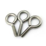 Nickel Finish Stainless Steel Eye Hooks M4*10 For INCH Measurement
