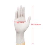Blue White Disposable Hand Gloves Latex Nitrile For Cleaning Food Rubber