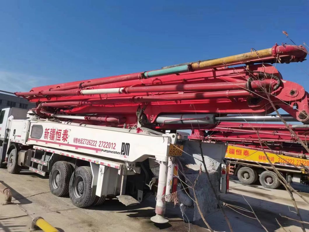 2012 Putzmeister 56m Benz Machinery Concrete Equipment Concrete Boom Beton Pump Machine Second Hand Truck Mounted Concrete Pump
