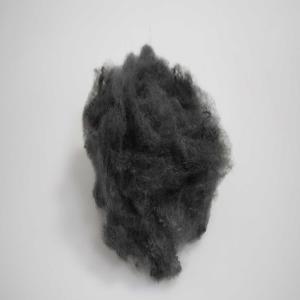 China Environment-Friendly Nontoxic Staple Polyester Fibre 65mm Gray Black PSF wholesale