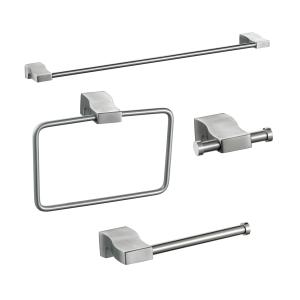 China Brushed 586mm Towel Bar Toilet Paper Holder Bathroom Accessories wholesale