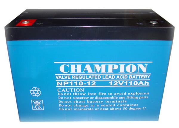 China Champion UPS Battery 12V110Ah NP110-12 Lead Acid AGM Battery VRLA Battery,