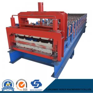 China                  Double Layer Roofing Tile Sheet Roll Forming Machine with Cheap Price              on sale