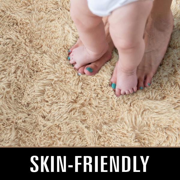 2024 Fluffy Carpets for Kids Room Bedroom Nursery Cushioned and Logo Customized Logo