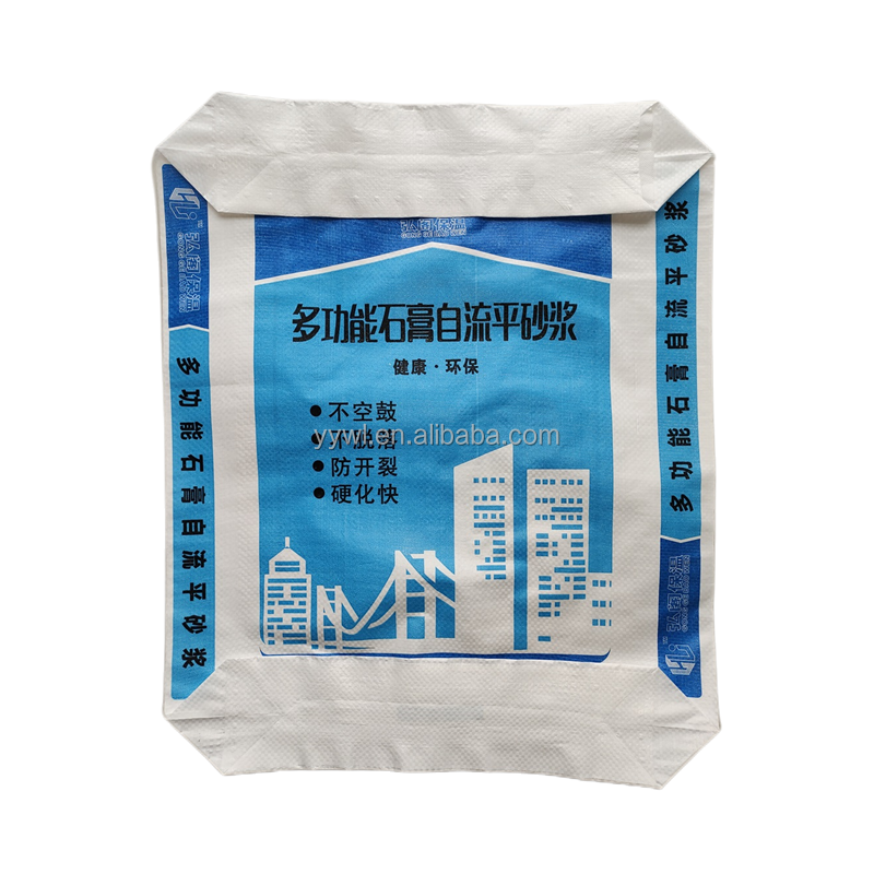 PP Plastic Tape Extrusion Cement Bag Square Bottom Empty Sack 25Kg