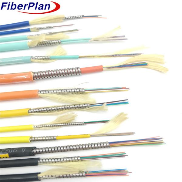 Buy Fiber Optic Cable 2 Core Spiral Steel Armoured Cable Single/ Multi Core
