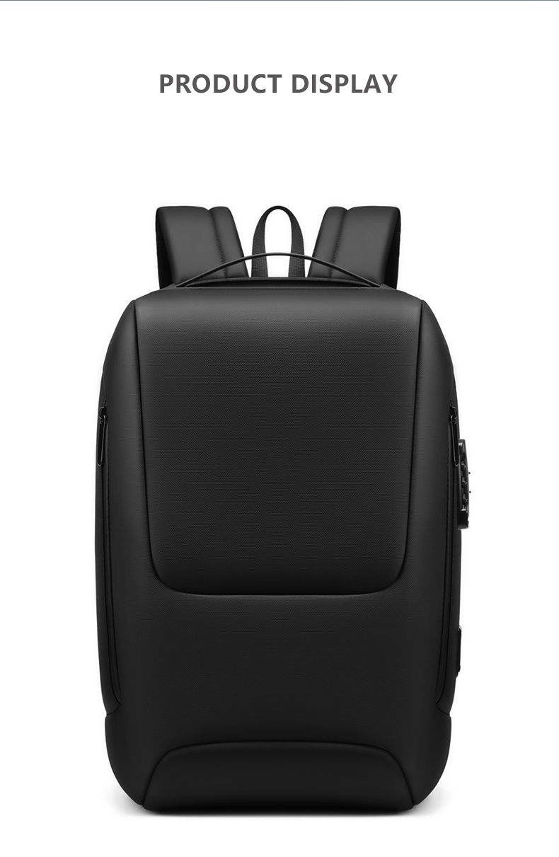 Male Polyester Waterproof Business Backpack Anti Theft Fashionable