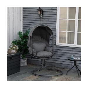 China AJUNION Foldable Egg Chair and Stand The Perfect Combination for Outdoor Furniture wholesale